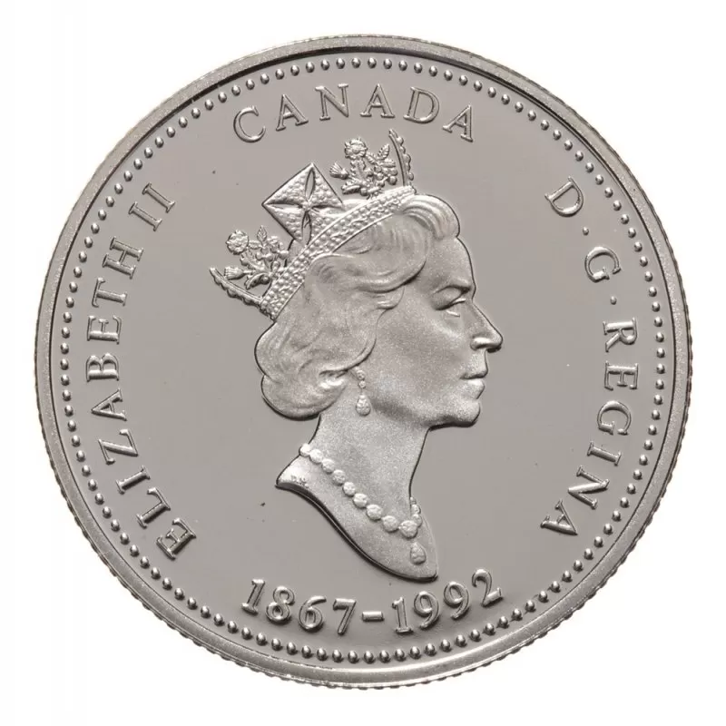 1992 (1867-) Canadian 25-Cent Prince Edward Island Confederation